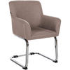 STUHL Pukki Stoff taupe - Grau, Metall (57/87/58cm) - TPFLiving
