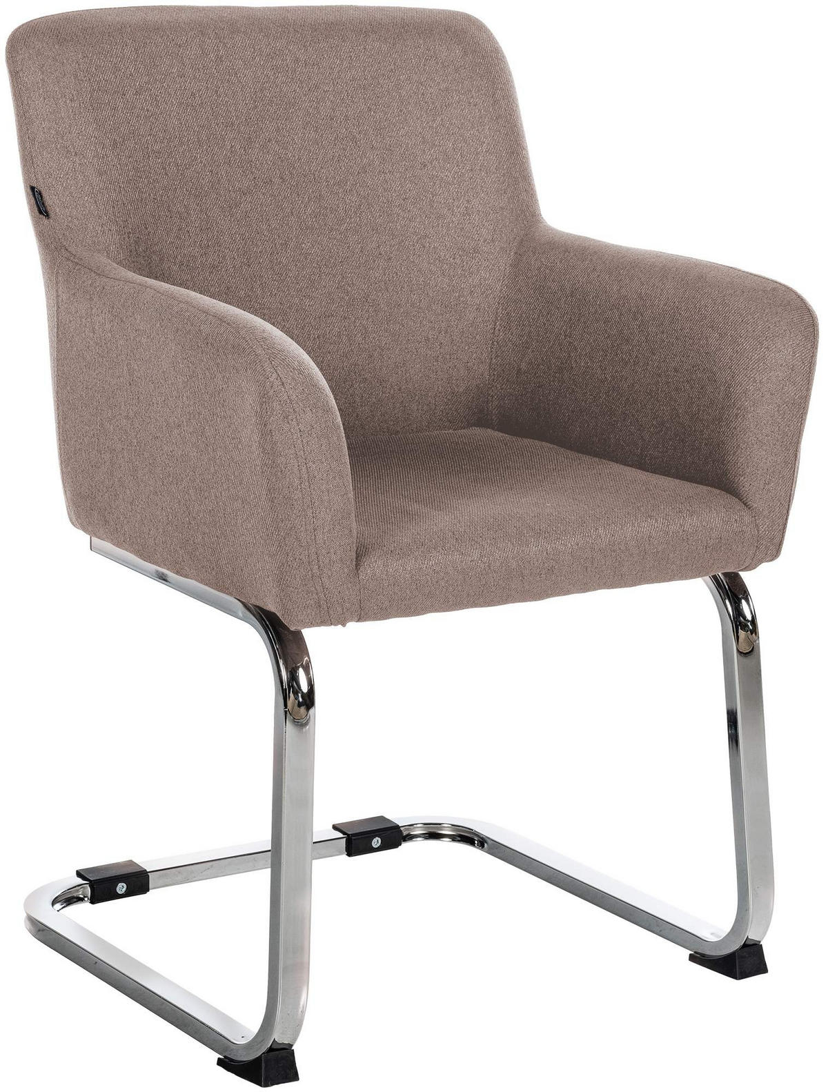 STUHL Pukki Stoff taupe - Grau, Metall (57/87/58cm) - TPFLiving
