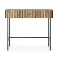 SCHMINKTISCH Divenos Schwarz / Holzoptik Eiche 93 cm - Eichefarben/Schwarz, Holzwerkstoff/Metall (39/93.2/79cm) - Selsey