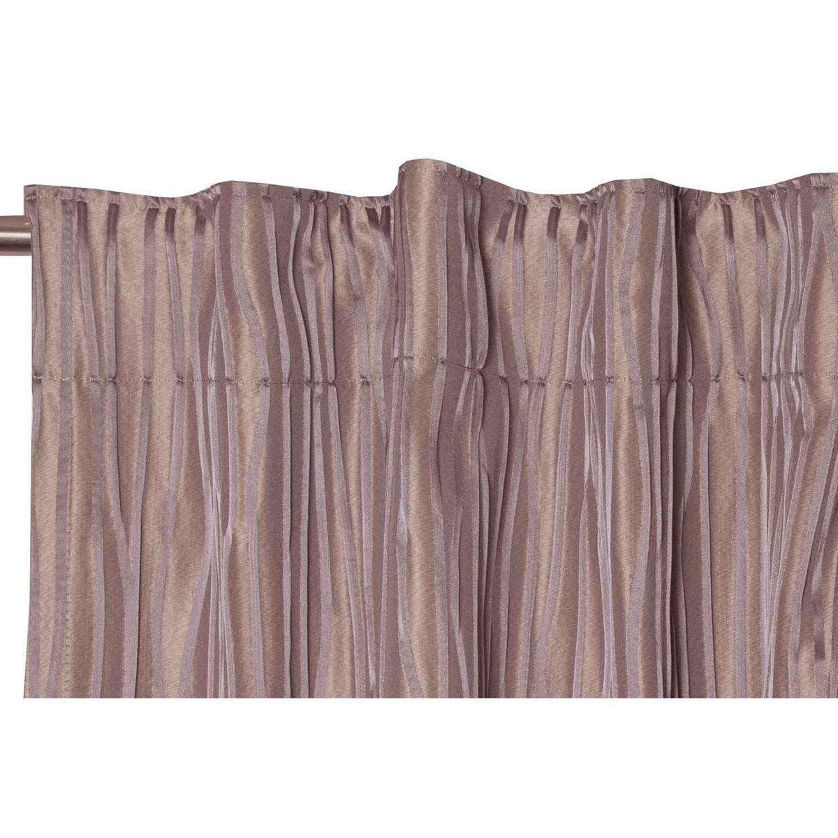 SCHLAUFENSCHAL IN 3D OPTIK CLAIRE blickdicht - Mauve, Textil (130/0.5/250cm) - Schöner Wohnen