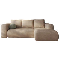 ECKSOFA LAMBI, Beige - Lambi 06 - Beige, Textil (266/114cm) - Moderno Meble