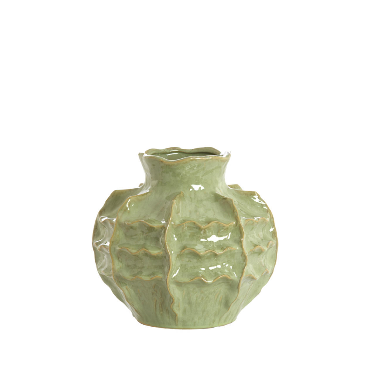 Light & Living Vase Grün 28 cm