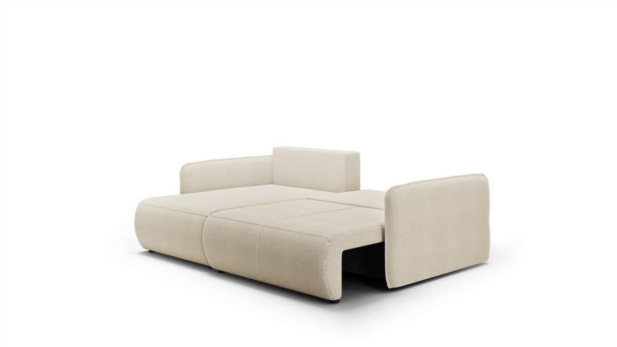 ECKSOFA Calgary - Creme, Holzwerkstoff/Textil (207/148cm) - Fun Möbel