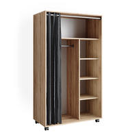 KLEIDERSCHRANK Doros Sonoma 100 x 168 cm offen, mit Rollen - Sonoma Eiche, Holzwerkstoff (100/168/50cm) - Vicco