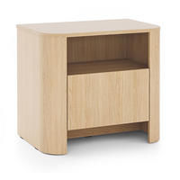 NACHTSCHRANK 60 cm mit Schublade Mezzano, Eiche Vicenza - Eichefarben, Holz (58/52/39cm) - Emporius