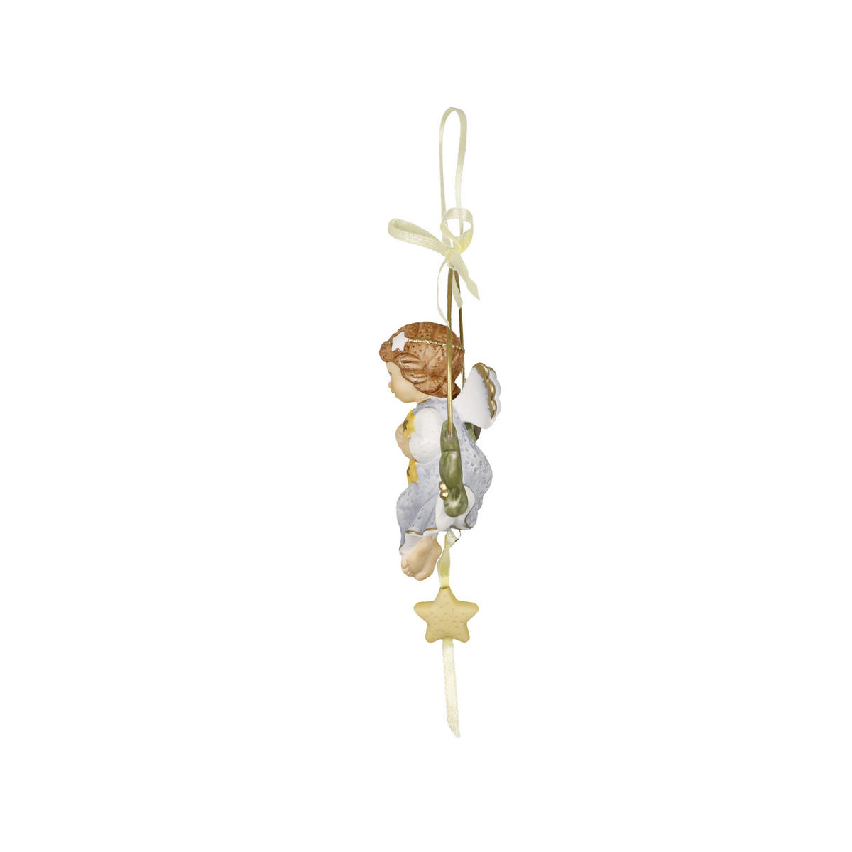HÄNGEORNAMENT Verträumte Sternenzeit, Biskuit-Porzellan, Bunt, 10 cm - Multicolor, Keramik (3/10/8cm) - Goebel