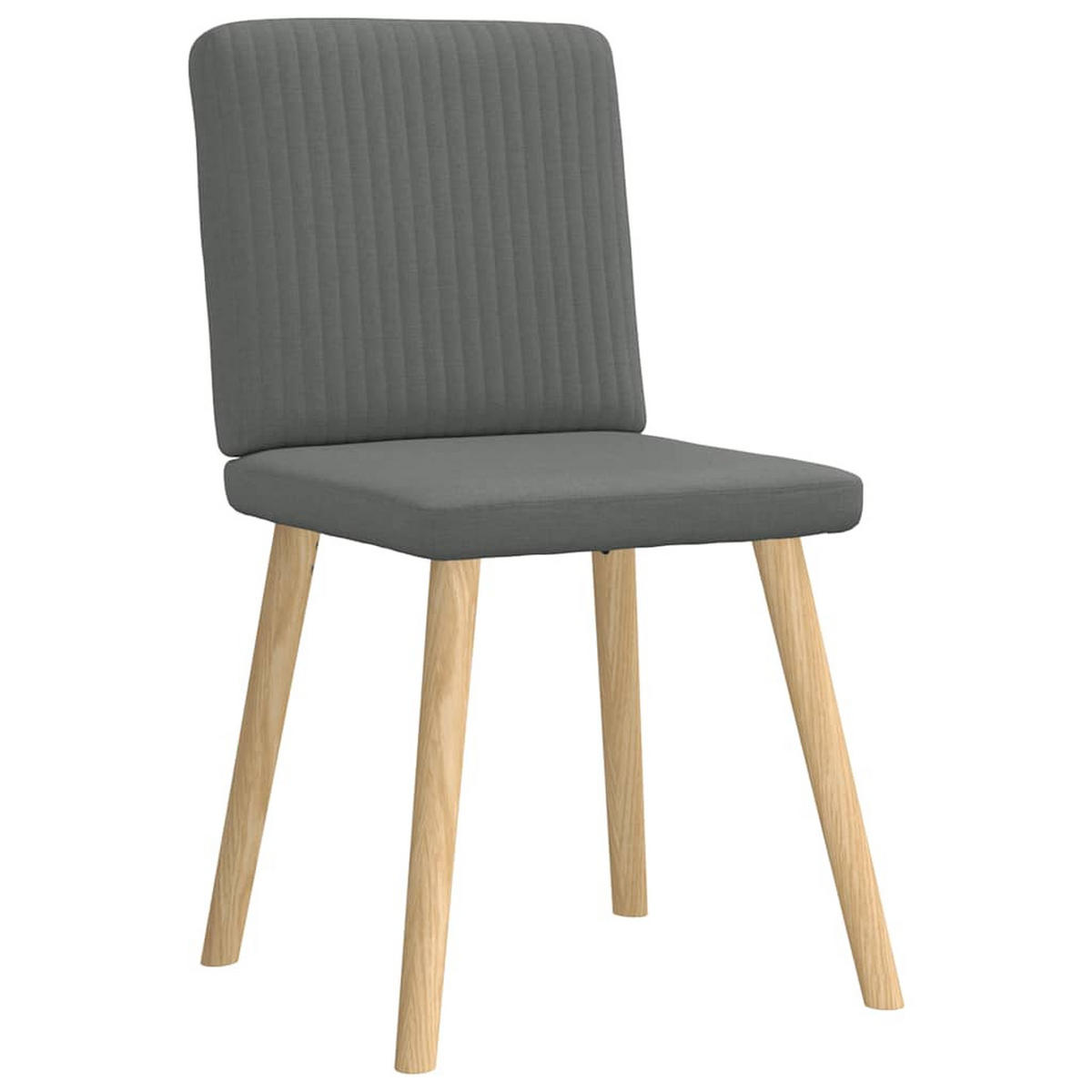 ESSZIMMERSTÜHLE 2 Stk. Dunkelgrau Stoff 45*54*86cm - Dunkelgrau, Metall (45/86/54cm) - ZMH