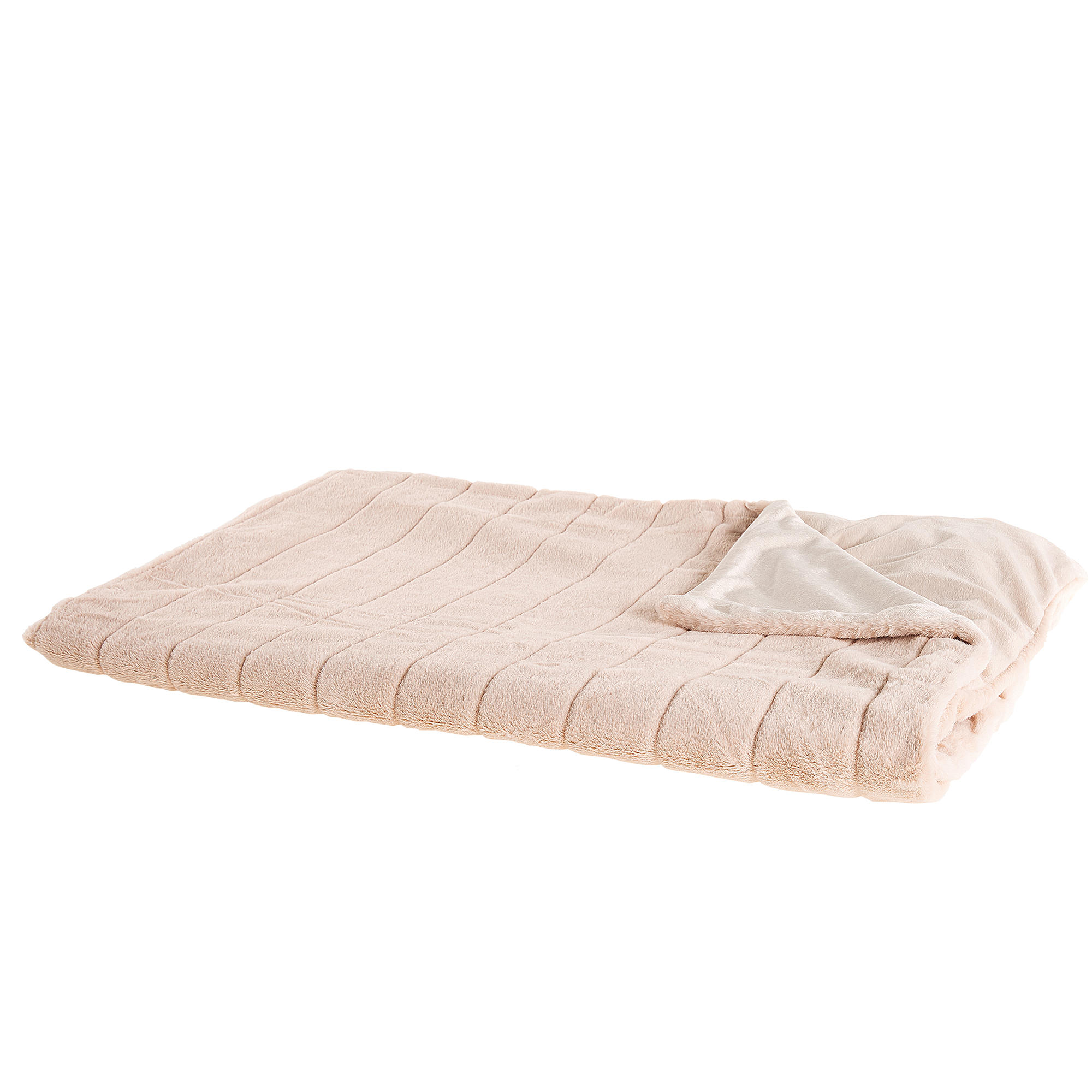DECKE Pastellrosa Smahra 150/200 cm - Pink, Textil (150/200cm) - Beliani