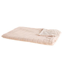 DECKE Pastellrosa Smahra 150/200 cm - Pink, Textil (150/200cm) - Beliani