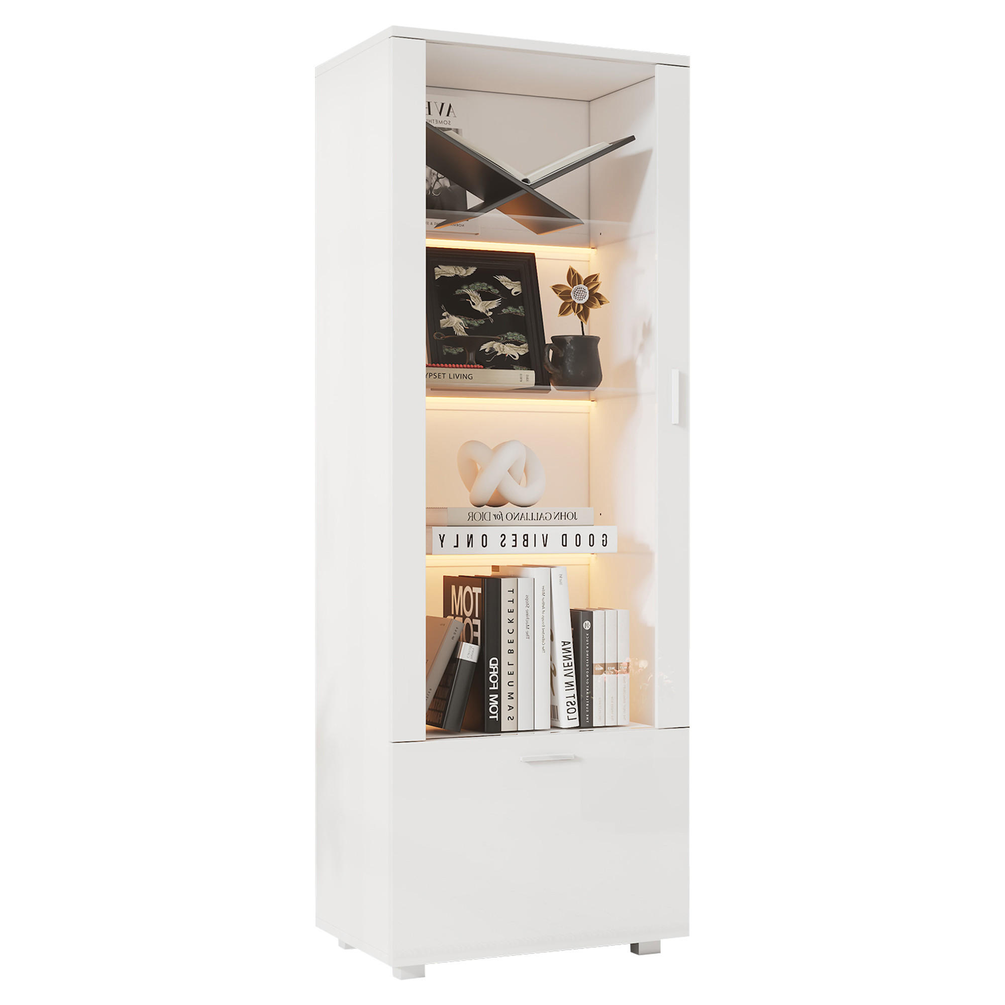 ComfortXL Vitrine Weiß 50x160x40 cm