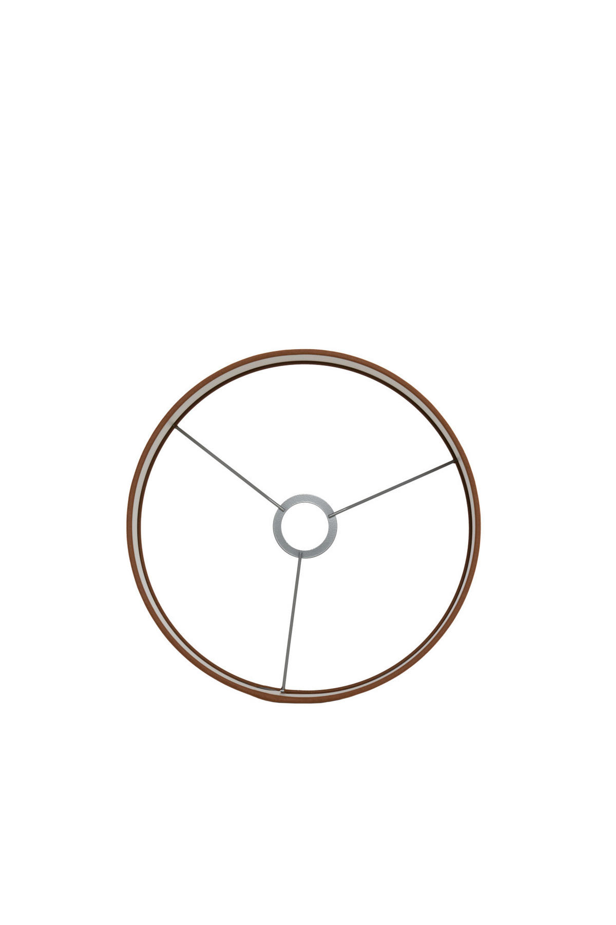 LAMPENSCHIRM Penny Braun Ø30/21 cm - Braun, Textil (30/30/21cm) - Light & Living