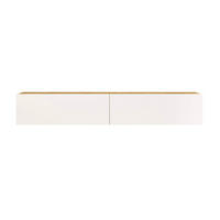LOWBOARD Hellbraun Weiß 180/31,5/29,5 cm - Weiß/Braun, Holzwerkstoff (31.6/29.6/31.6cm) - Mobili Rebecca