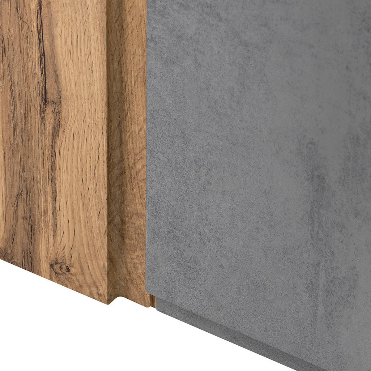 BADMÖBEL-SET 5-TLG. Vasto-03 - Grau, Holzwerkstoff (265/200/47cm) - Lomado