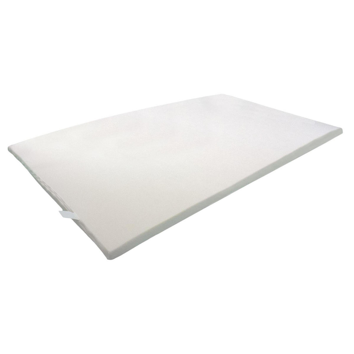 VISCOTOPPER, Gesamthöhe 5cm, mit Bezug, Größe: 160x200 - Weiß, Textil (160/200cm) - Breckle