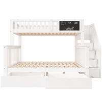 ETAGENBETT Weiß - Weiß, Holz - Raumix