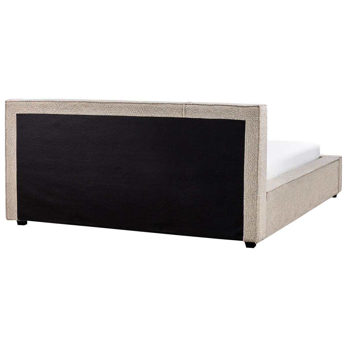 POLSTERBETT mit Lattenrost 160x200 cm Beige Mirande - Taupe, Textil (160/200cm) - Beliani