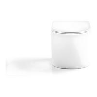 HÄNGE WC - 36 cm x 53.5 cm - keramik - weiß Javoine - Weiß, Keramik (36/36/53.5cm) - Vente-Unique