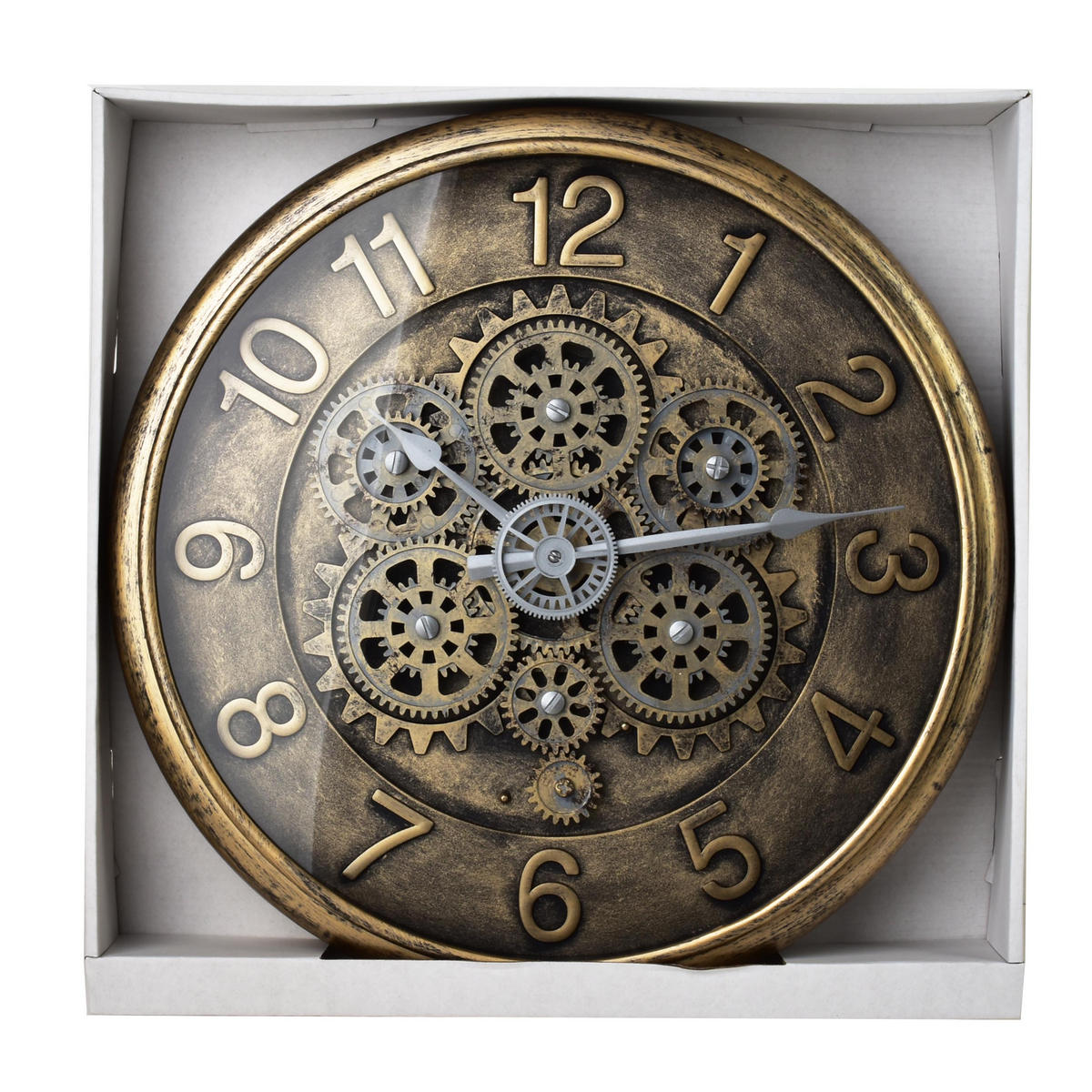 WANDUHR Ramsey Gold 40x40x7,5 cm Kunststoff - Goldfarben, Kunststoff (7.5/40/40cm) - Mondex