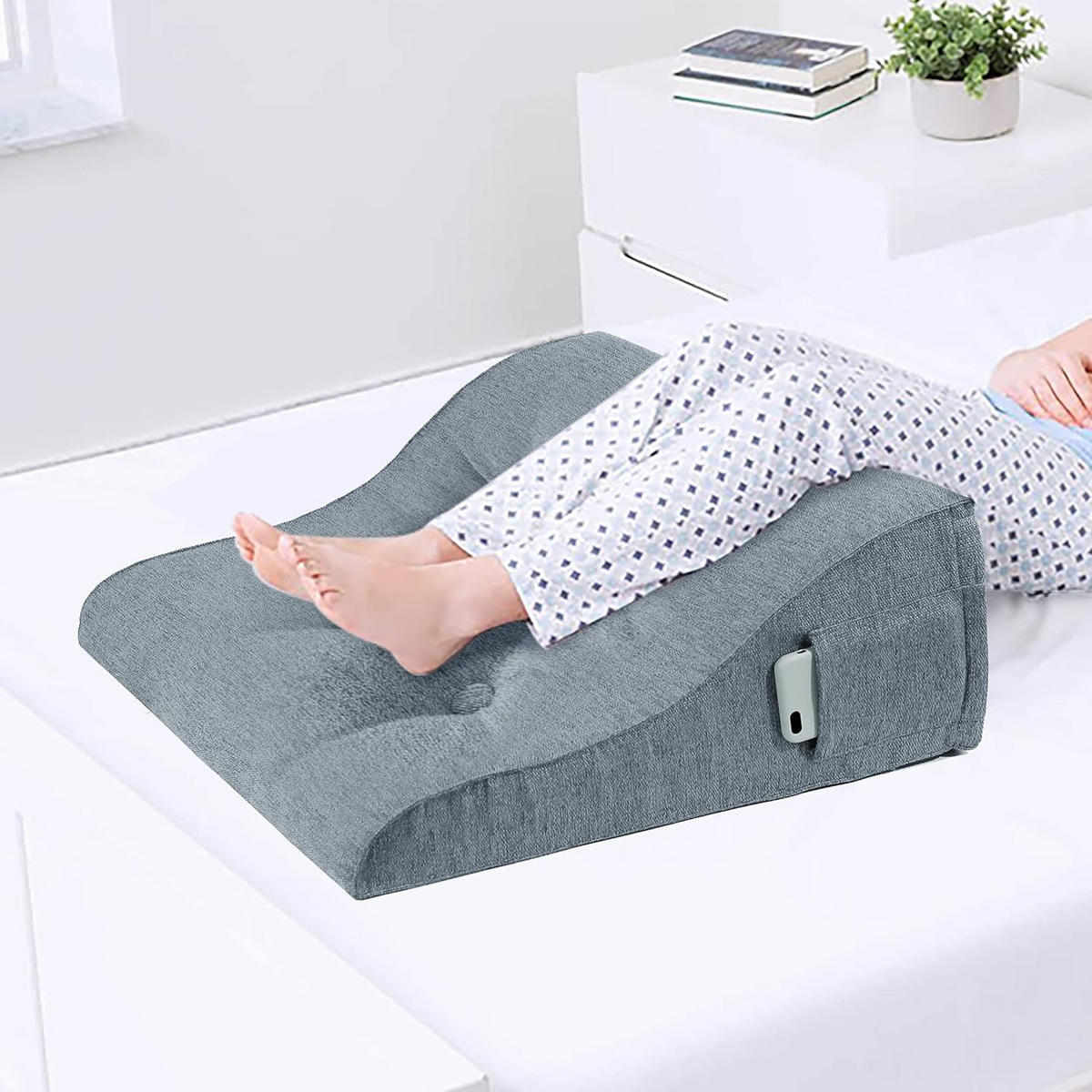 RÜCKENKISSEN Kopfteilkissen leinen grau 50cm - Grau, Textil (30/50cm) - Vercart