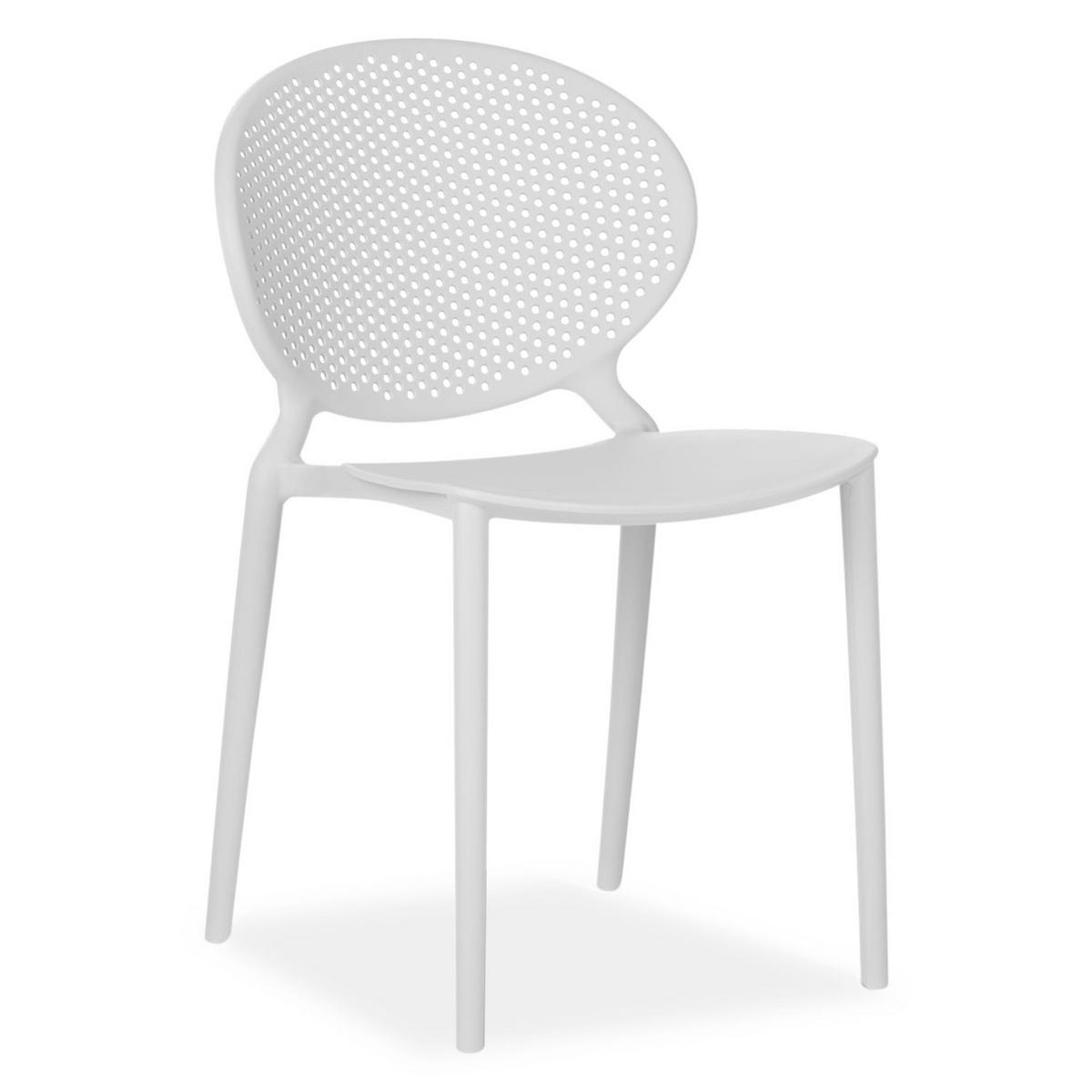 GARTENSTUHL 4er-Set Kunststoff Grau - Grau, Kunststoff (41/77/48cm) - Homestyle4u