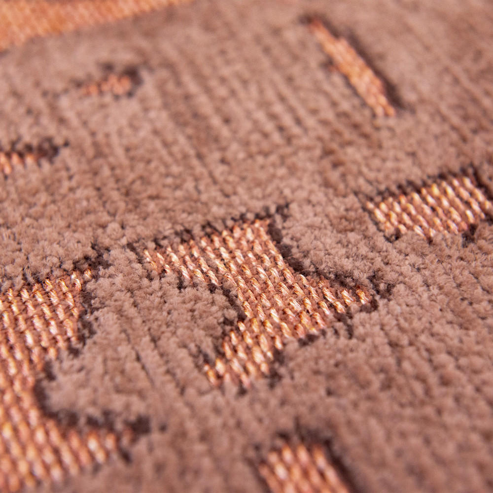 TEPPICH Za Copper Structures 140/140 cm - Rosa, Textil (140/140cm) - Louis De Poortere