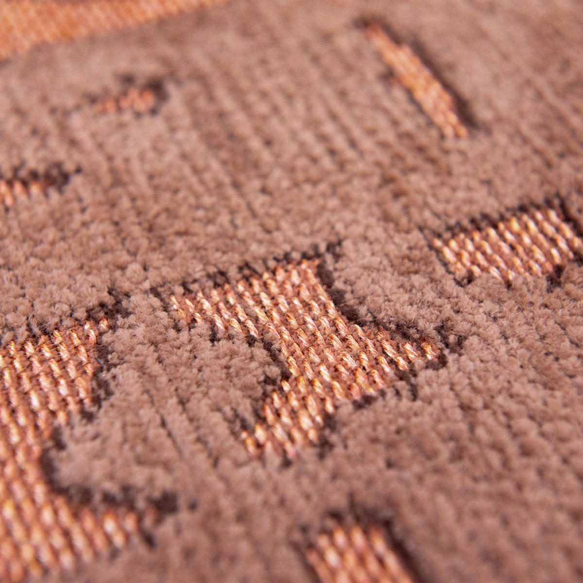 TEPPICH Za Copper Structures 140/140 cm - Rosa, Textil (140/140cm) - Louis De Poortere