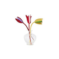 WANDSKULPTUR Bunt 7/28 cm - Multicolor, Wellpappe (7/28/8cm) - KUNSTLOFT