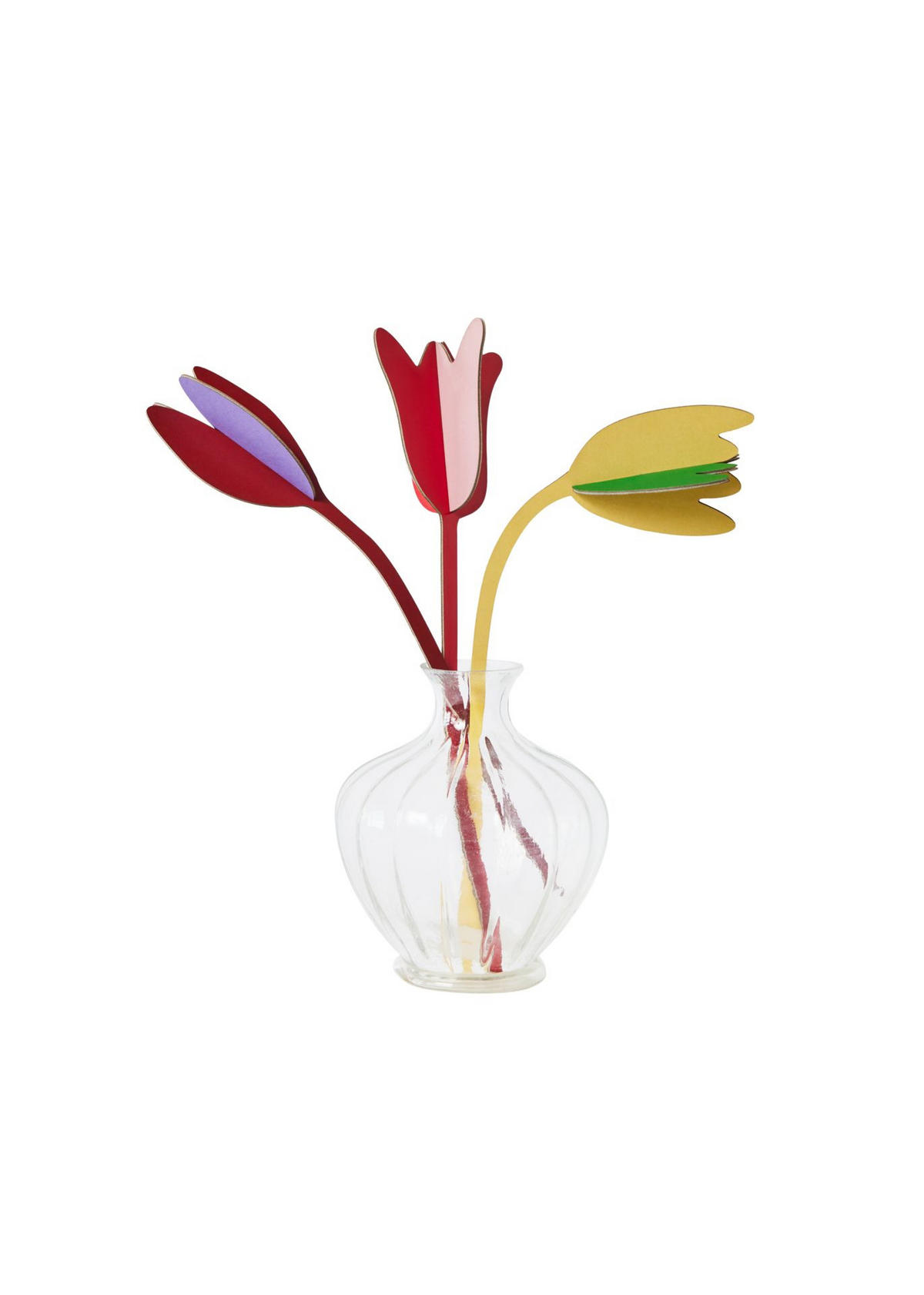 WANDSKULPTUR Bunt 7/28 cm - Multicolor, Wellpappe (7/28/8cm) - KUNSTLOFT