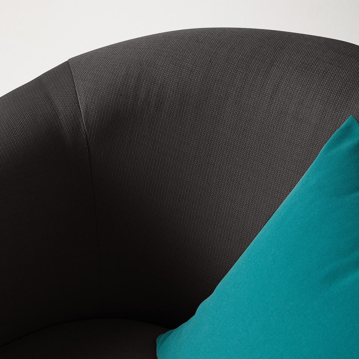 SESSEL - Webstoff, Dunkelgrau - Dunkelgrau, Textil (79/74/74cm) - home24