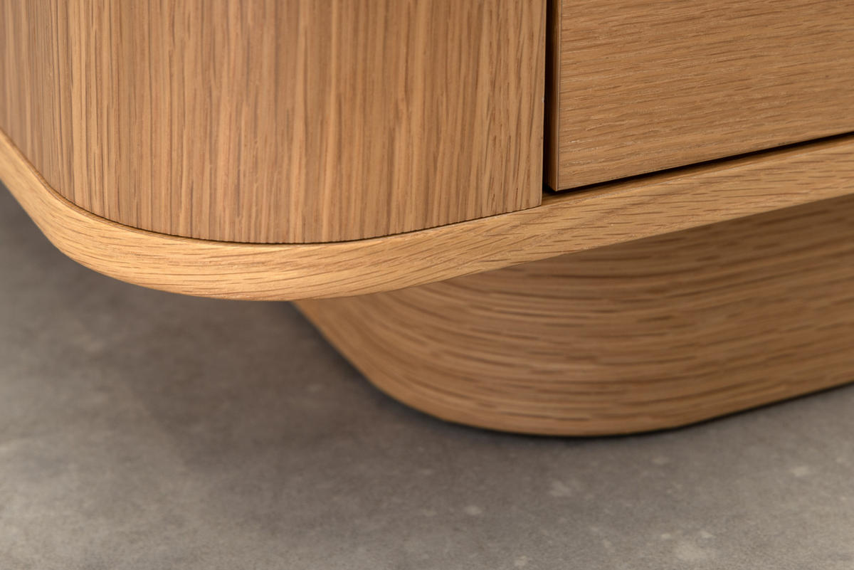 COUCHTISCH VALHALLA WOOD Furnier Natur 100 cm - Braun/Naturfarben, Eichenholz/Holz (60/100/38cm) - riess-ambiente