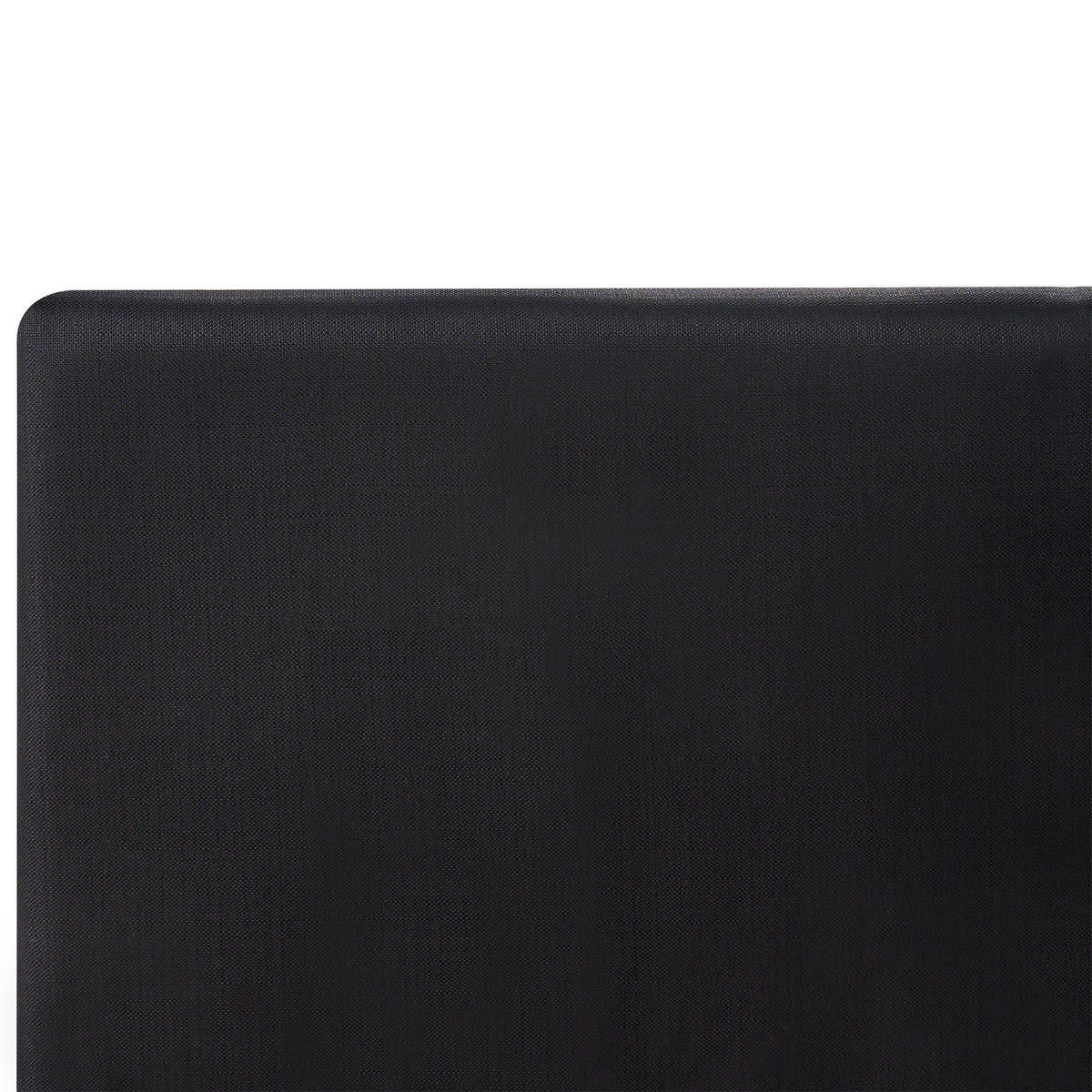 POSTEL s roštem 120/200 cm Látka Černá Fitou - černá, textil (120/200cm) - Beliani