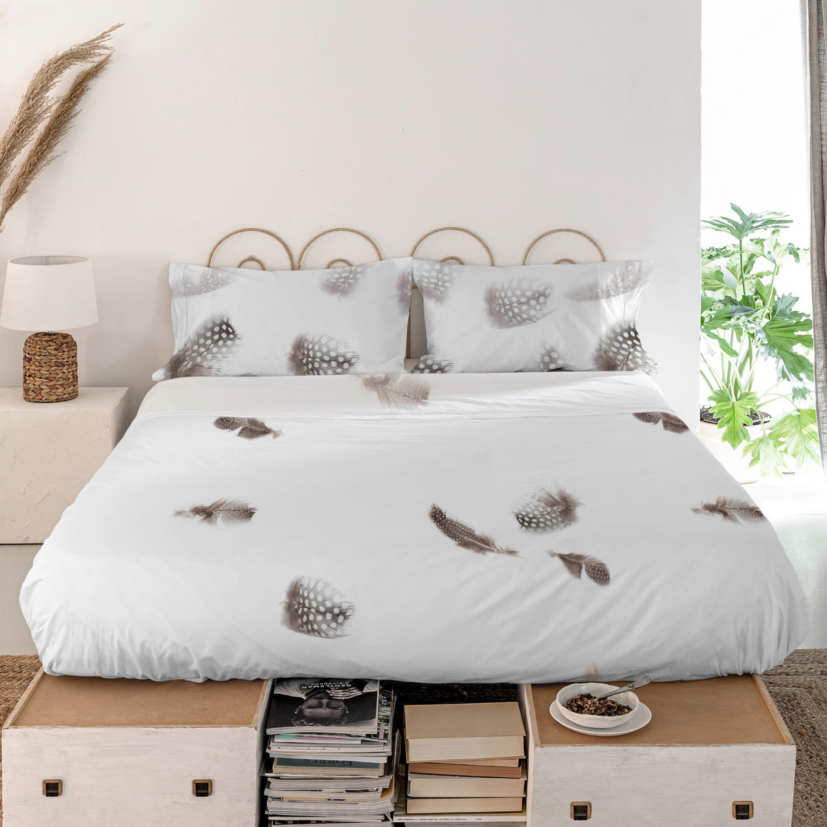 OBERBETTLAKEN light 160x270 cm mehrfarbig - Multicolor, Textil (160/270cm) - Happy Friday