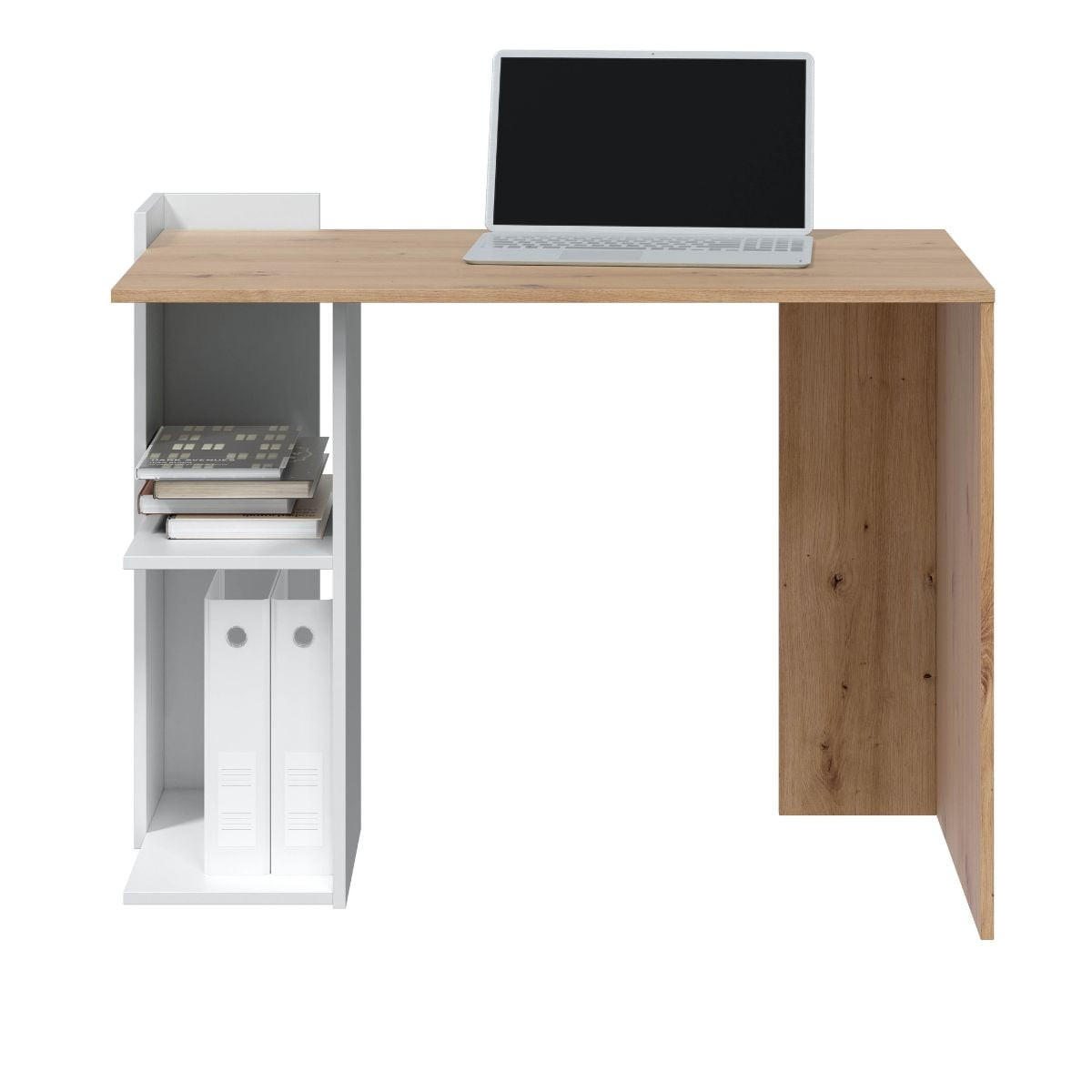 SCHREIBTISCH Kenia - L100 cm - Eschefarben, Holzwerkstoff (100/52/78cm) - Calicosy