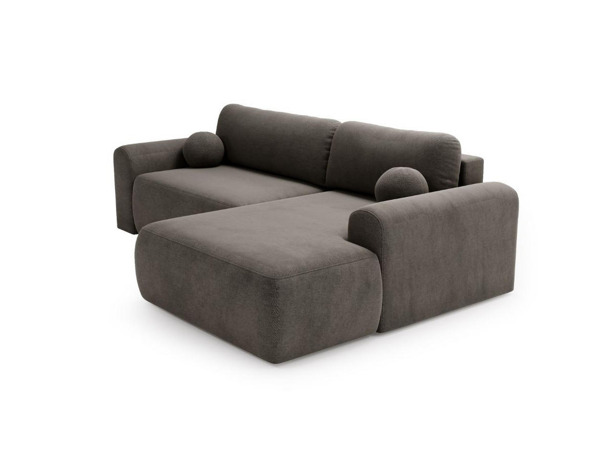 ECKSOFA Savana Grau Rechts - Grau, Holz/Textil (177/257cm) - Graingold