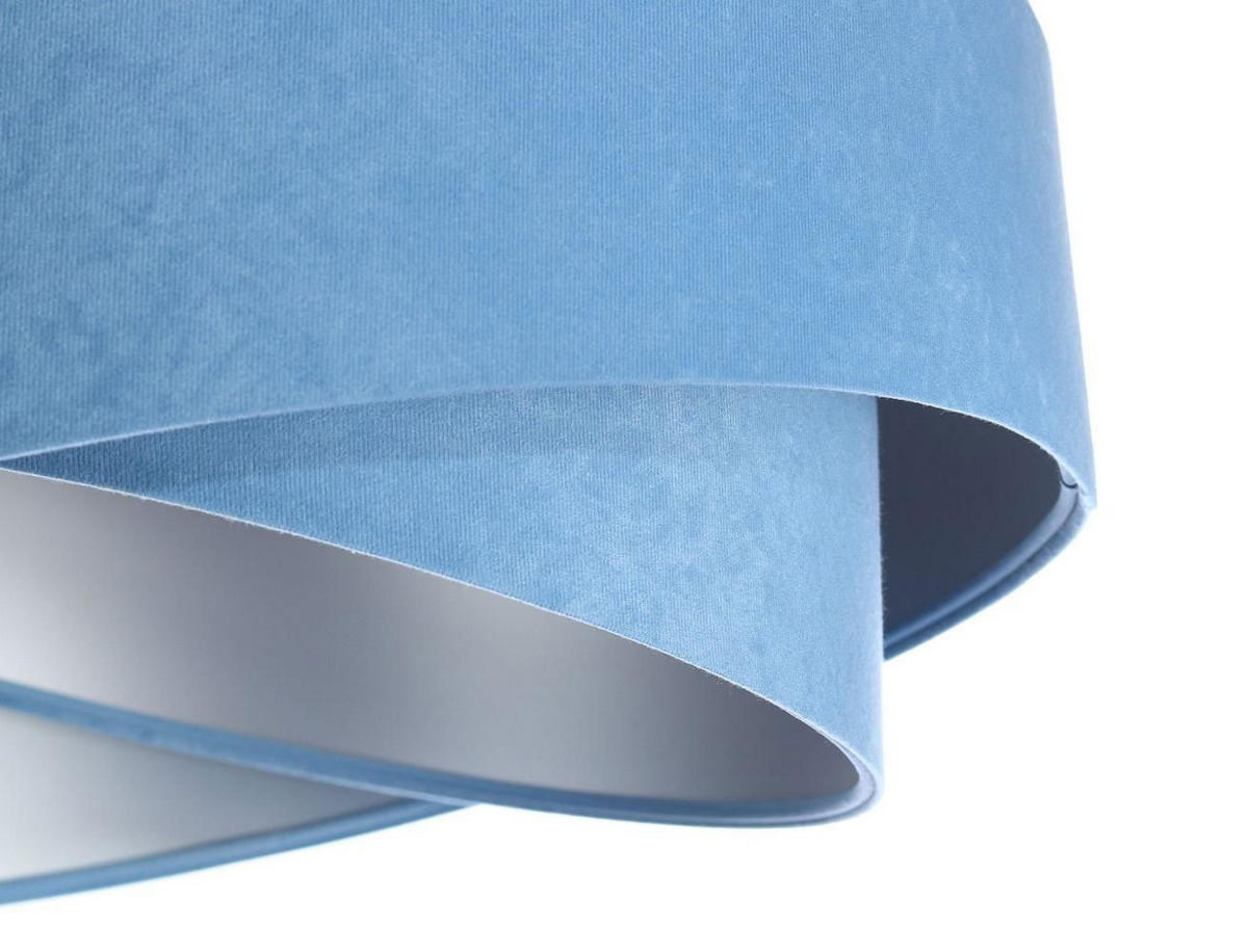 HÄNGELEUCHTE Blau 50/23 cm - Silberfarben, Kunststoff (50/1.3/23cm) - ONZENO