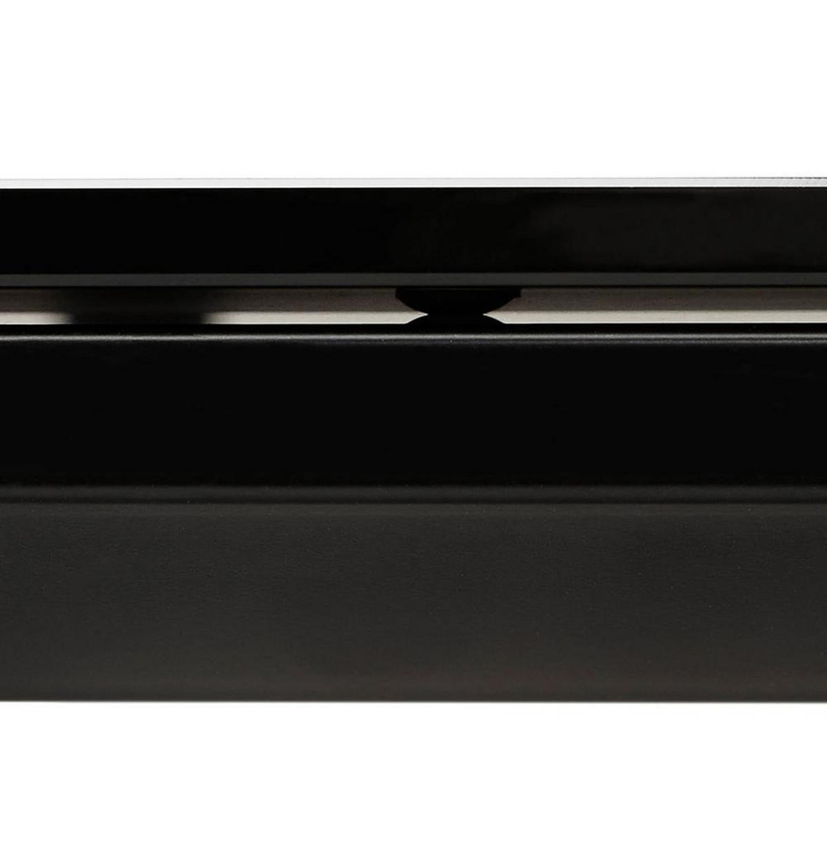 HOCHTISCH Glas Metall Multifunktional KERIX, Schwarz 140x70x101 cm - Schwarz, Glas/Metall (70/140/101cm) - KADIMA DESIGN