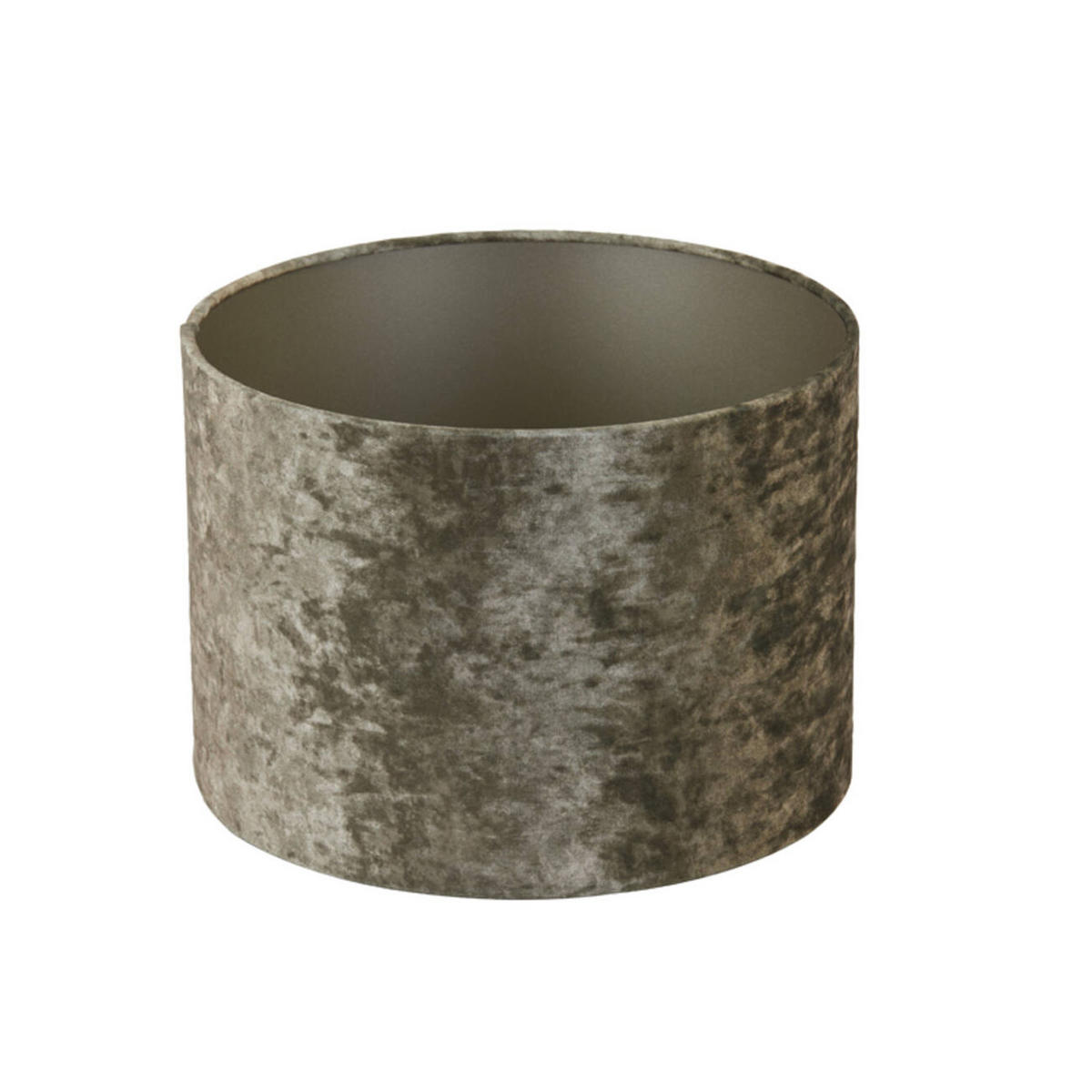 LAMPENSCHIRM BRAVE Ø25x18 cm, Samt, Braun - Braun, Textil (25/25/18cm) - Light & Living