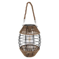 LED AUSSENLEUCHTE Metall Braun - Braun, Metall (16.5/16.5/40.5cm) - Globo Lighting