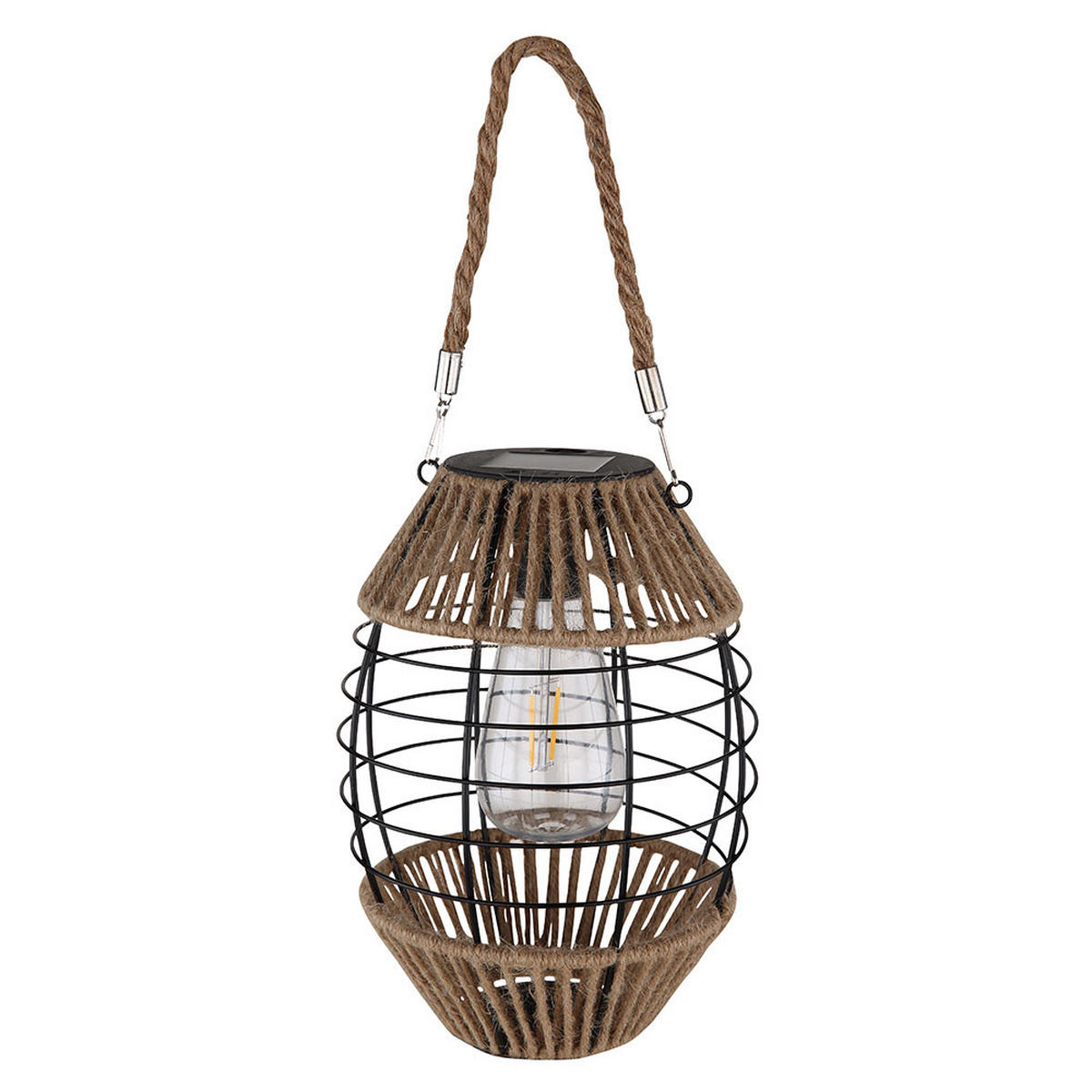 LED AUSSENLEUCHTE Metall Braun - Braun, Metall (16.5/16.5/40.5cm) - Globo Lighting