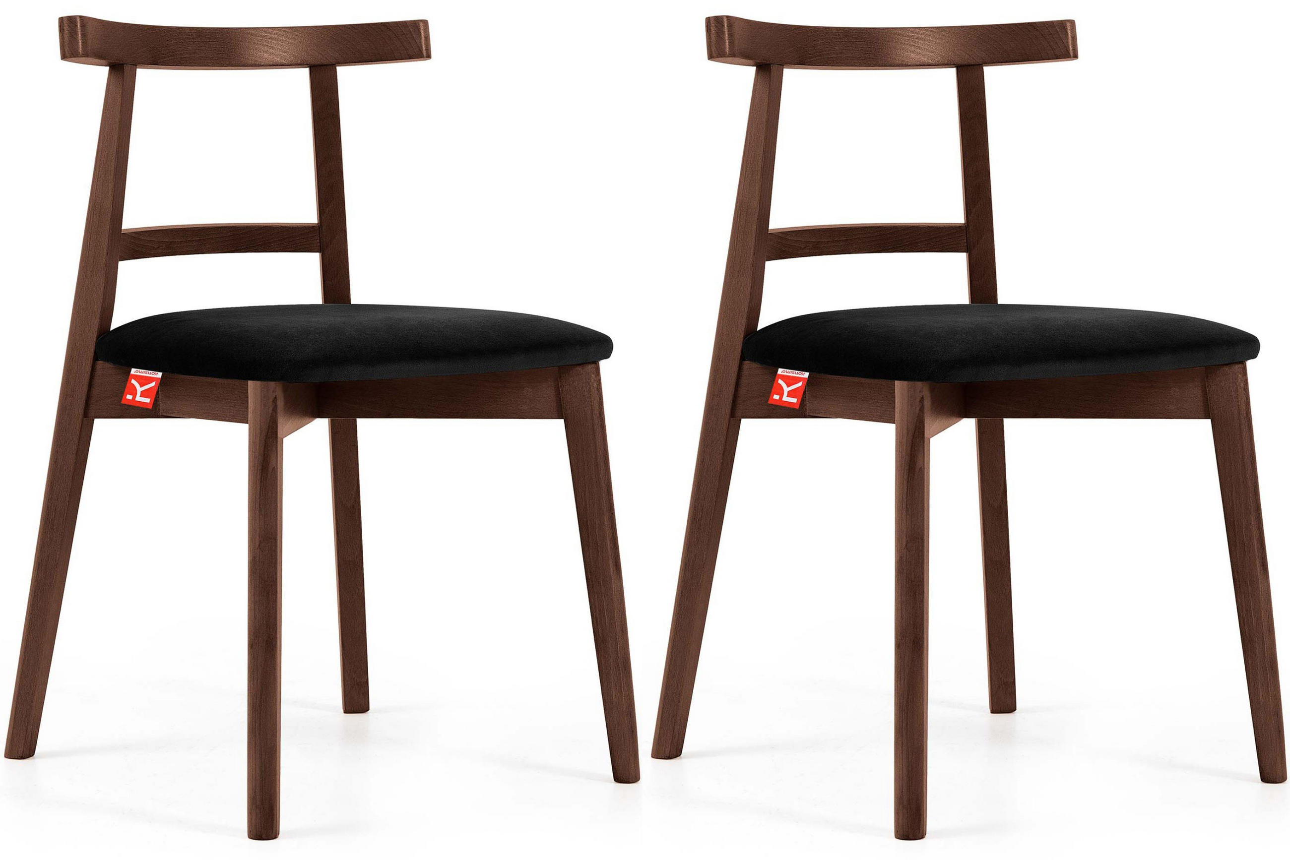 Konsimo® Esstischstühle Schwarz, Braun 47x76x45 cm