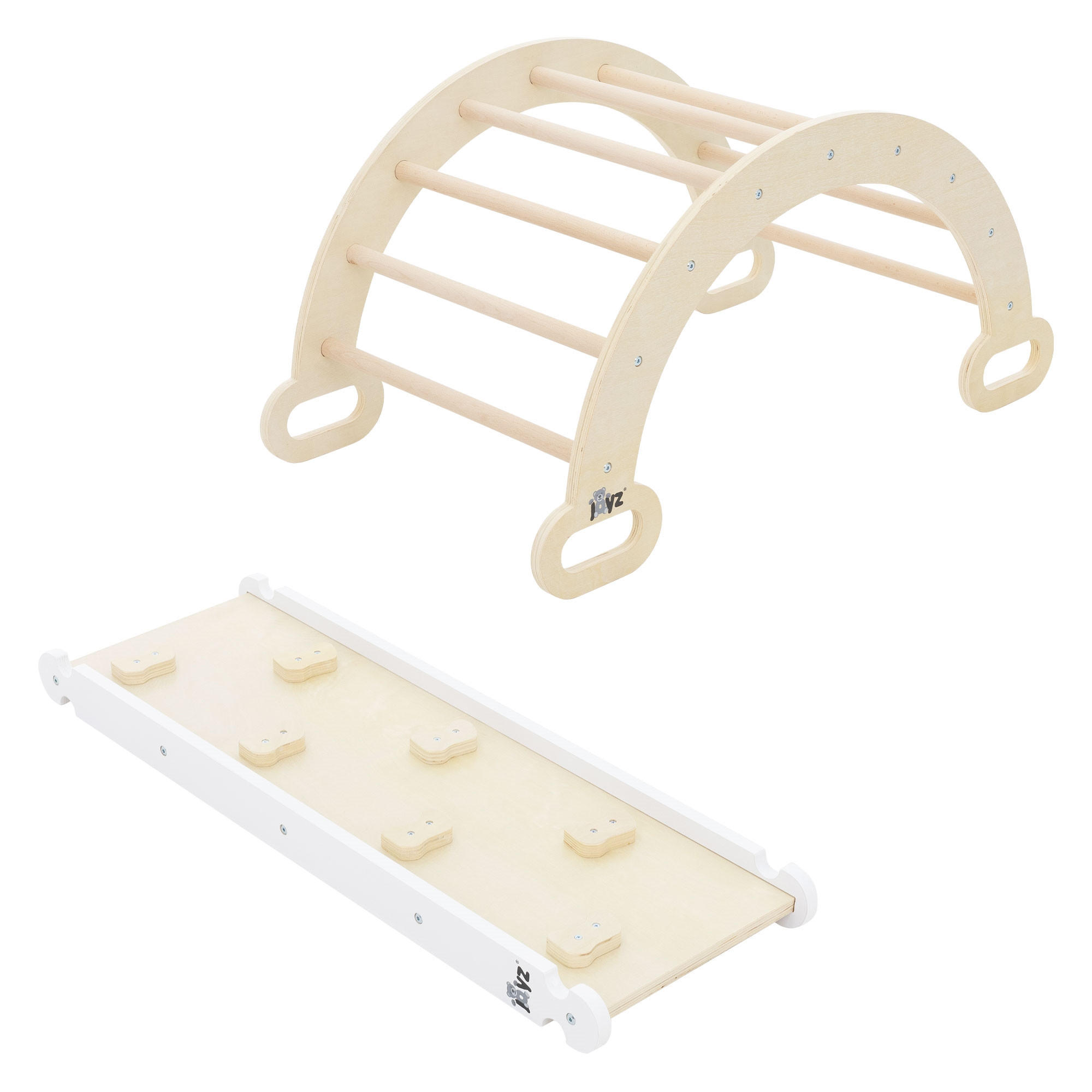 KLETTERBOGEN Set - Braun, Holz (52/45.5/94cm) - Joyz