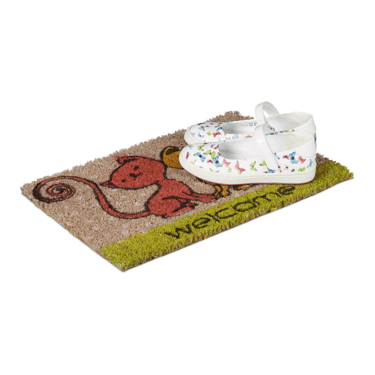 FUSSMATTE - Multicolor, Kunststoff/Textil (40/25cm) - Relaxdays