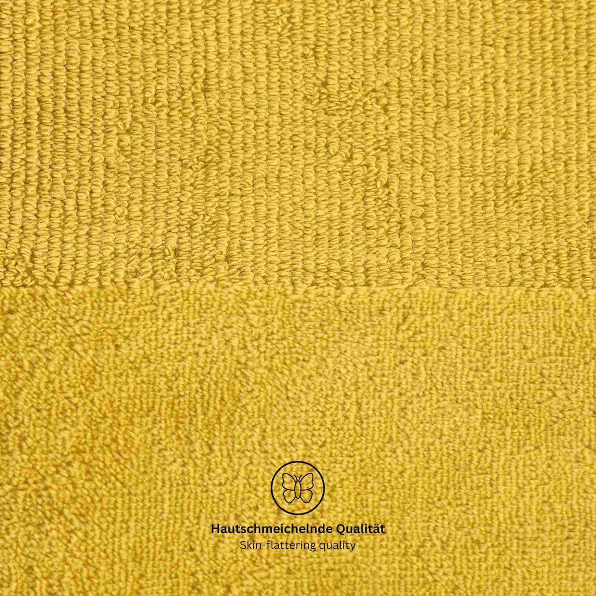 HANDTUCH SET SENSE 5tlg. - Gelb, Textil (50/100cm) - Schöner Wohnen