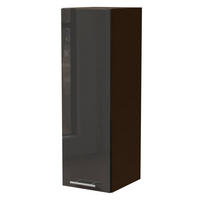 KÜCHENHÄNGESCHRANK W4/30 Essen Graphit Hochglanz / Lava Matt 30 / 32,5 / 96cm - Dunkelgrau/Graphitfarben, Holz/Holzwerkstoff (30/96/32.5cm) - Feldmann-Wohnen