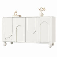 SIDEBOARD mit verstellbarem Einlegeboden 120 x 35 x 71 cm Weiß - Weiß, Metall (35/71/120cm) - Meubliv