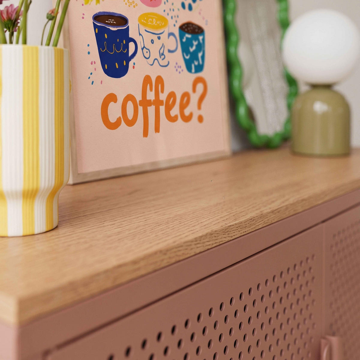 SIDEBOARD 100 cm, Braun - Braun, Metall (100/60/40cm) - Oviala