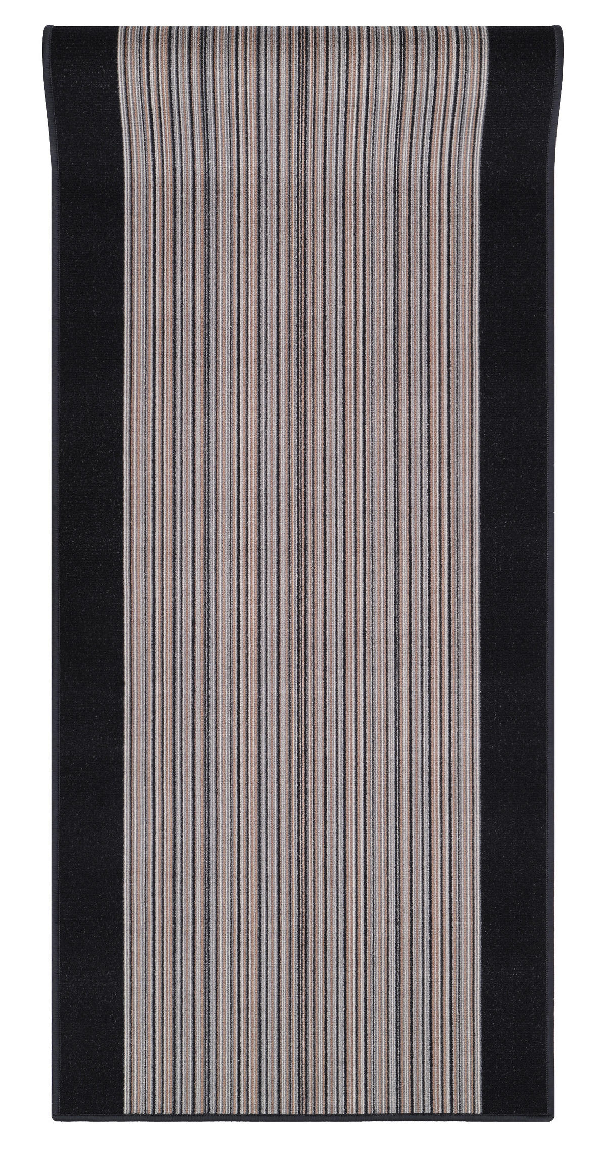 TEPPICHLÄUFER Anti-Rutsch Graphitfarben rutschfest Gummiunterlage 80/1000 cm - Graphitfarben, Textil (80/1000cm) - Tapiso
