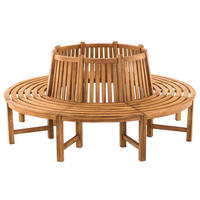 GARTENBANK 200/200 cm Holz teak - Teakfarben, Holz (200/89.5/200cm) - CLP