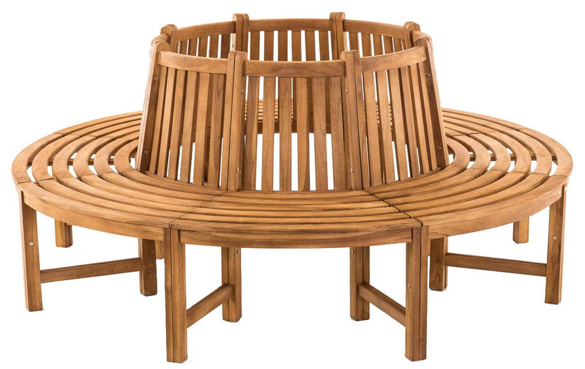 GARTENBANK 200/200 cm Holz teak - Teakfarben, Holz (200/89.5/200cm) - CLP