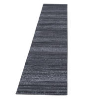 KURZFLORTEPPICH INN, einfarbig, Grau, 80 x 300 cm - Grau, Textil (80/300cm) - KADIMA DESIGN